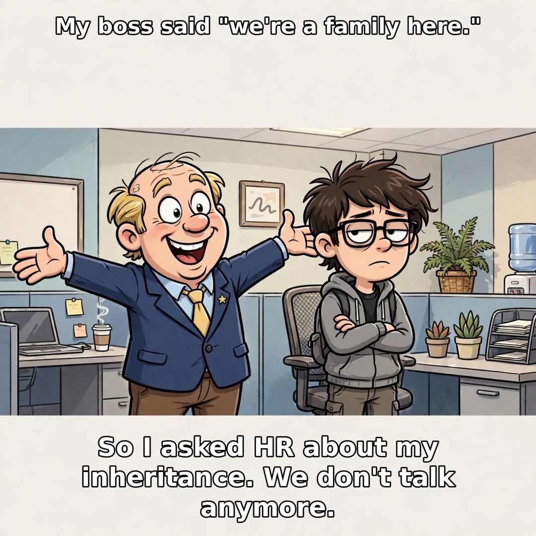Cheerful boss and deadpan employee in an office